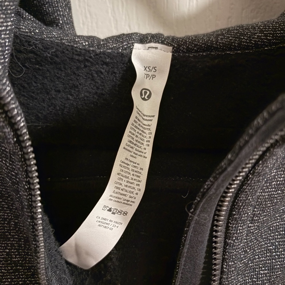 Lululemon Athletica Charcoal Zip-Up Jacket - Picture 2 of 3
